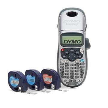 DYMO Label Maker with 3 Bonus Labeling Tapes | LetraTag 100H Handheld Label Maker & LT Label Tapes, ...
