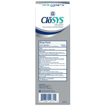 Closys Healthy Teeth Anti-Cavity Oral Rinse Mouthwash with Fluoride, Non-Burning, Non-Irritating – 32 Fl Oz (Twin Pack)