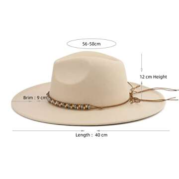 Pro Celia Big Wide Brim Women Fedora Hat