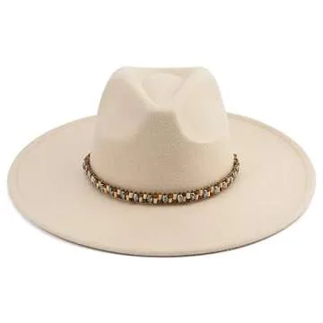 Pro Celia Big Wide Brim Fedora Hat for Women