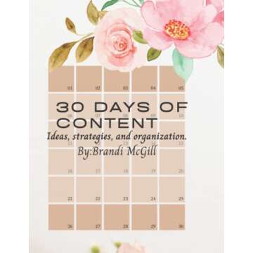 30 Days of Content: Ideas, Strategies and Organization