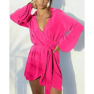 Elegant LILLUSORY Plus Size Wrap Cocktail Dress
