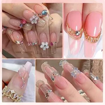 NAILGIL Solid Builder Gel For Nails, 2.1oz Large Capacity 3D Gel Nail Art Sculpture Non-Sticky Hand Clear Extension Gel Sock Off UV LED with 3D Silicone Mold Salon DIY at Home