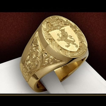 SUKKCCNO Lion Shield Hip Hop Ring for Stylish Men