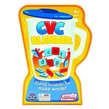 Junior Learning CVC Blender - Fun Reading Game for Kids