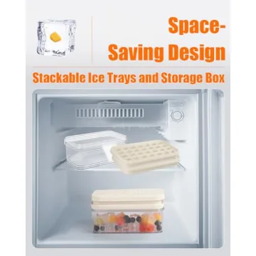Brigii Ice Cube Tray with Easy-Release Silicone Bottom