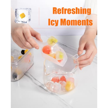 Brigii Ice Cube Tray with Easy-Release Silicone Bottom