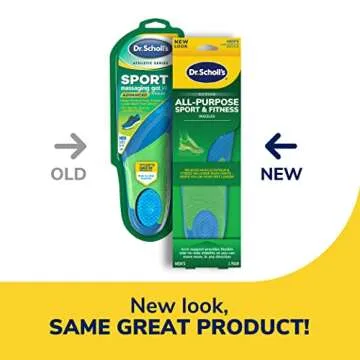 Dr. Scholl’s Sport Insoles for Men - Size 8-14, Ultimate Shock Absorption