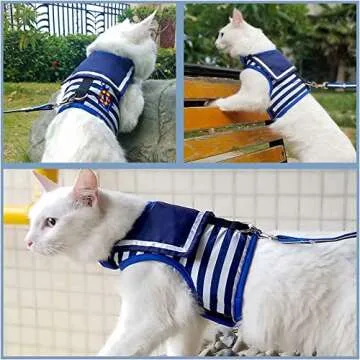 Yizhi Miaow Adjustable Cat Harness for Stylish Walking