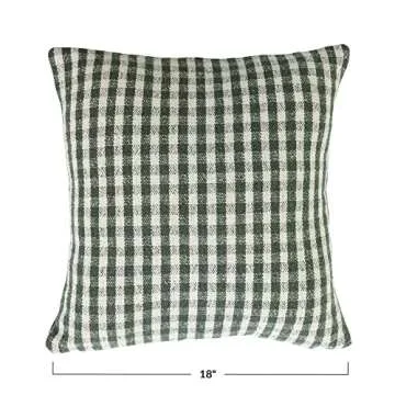 Creative Co-Op Gingham Pillow Cover - Eco-Friendly & Stylish
