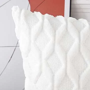 MADIZZ Decorative Throw Pillow Covers Set of 2 Luxury 14x14