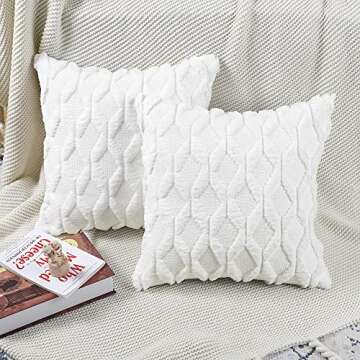 MADIZZ Decorative Throw Pillow Covers Set of 2 Luxury 14x14