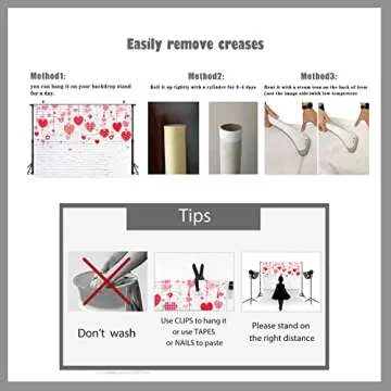 Valentine's Day Backdrop 7x5ft - LTLYH White Brick Wall