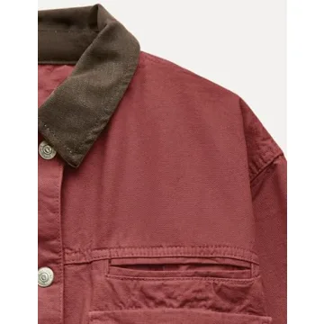 Stylish Megfie Women's Cropped Jacket with Pockets