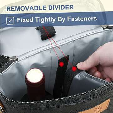 Tirrinia Insulated Wine Tote Carrier for All Occasions