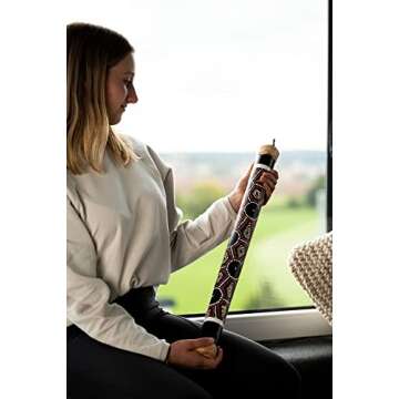 Bamboo Rainstick,Creates a Sustaining Trickle Effect — NOT MADE IN CHINA — For Sound Healing Therapy, Yoga and Meditation, 2-YEAR WARRANTY