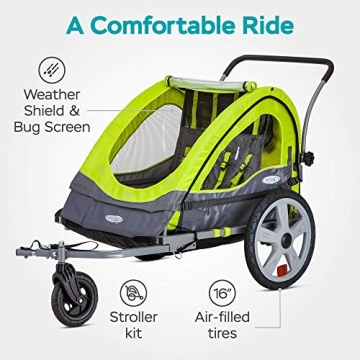 InStep Quick-N-EZ Bike Trailer - Versatile & Safe for Kids