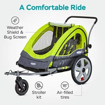 InStep Quick-N-EZ Bike Trailer - Versatile & Safe for Kids