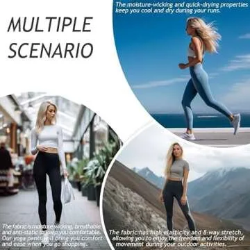 YOGAFREE Yoga Legging for Women Buttery Soft Tummy Control Leggings High Waist Workout Yoga Pants with Pockets Pink L