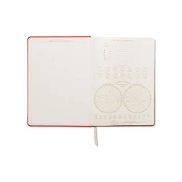 DesignWorks Ink Good Things Are Coming Orange 7.5" x 10.25" Jumbo Journal Notebook with Vegan Suede, Gold Arches Accents, Lined Pages, Ribbon Marker for Work, Writing, Journaling