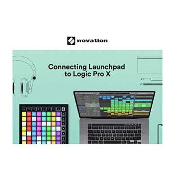 Novation Launchpad X MIDI Grid Controller for Ableton Live/Logic Pro — Easy Controls, Dynamic Note Playing, Scale Modes
