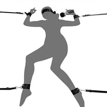 Exciting UTIMI Sex Bondage BDSM Kit - Restraints, Blindfold & Paddle Included