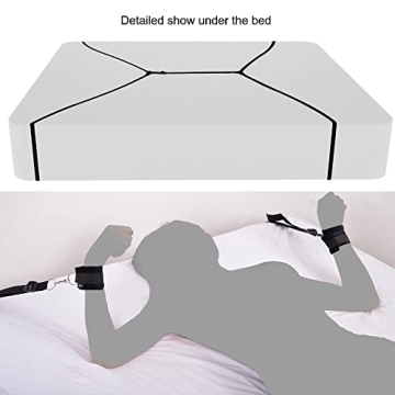 UTIMI Sex Bondage BDSM Restraints Kit with Blindfold & Cuffs