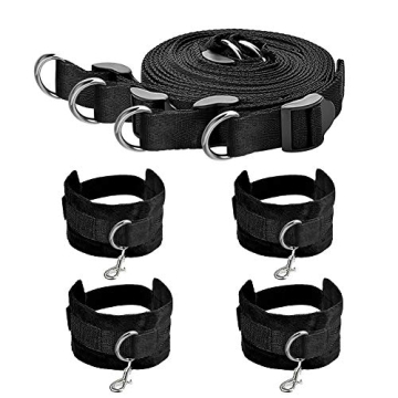 UTIMI Sex Bondage BDSM Restraints Kit with Blindfold & Cuffs