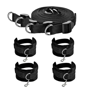UTIMI Sex Bondage BDSM Restraints Kit with Blindfold & Cuffs