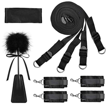 UTIMI Sex Bondage BDSM Restraints Kit with Blindfold & Cuffs