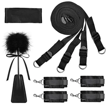 UTIMI Sex Bondage BDSM Restraints Kit with Blindfold & Cuffs