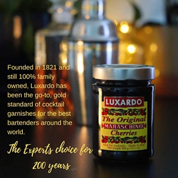 Gourmet Luxardo Maraschino Cherries, 400g Jar