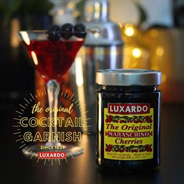 Gourmet Luxardo Maraschino Cherries, 400g Jar