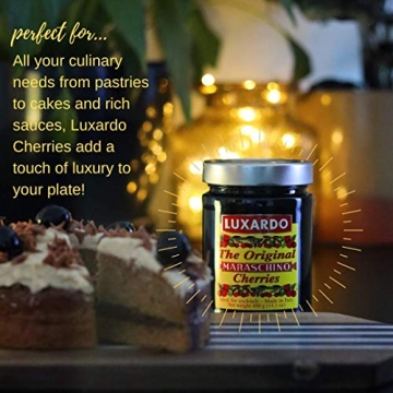 Gourmet Luxardo Maraschino Cherries, 400g Jar