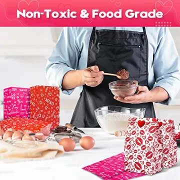 48PCS Valentine Gift Bags Assorted Designs Paper Treat Bags for Kids Classroom Candy Goodie Bags with Stickers Valentines Day Heart Cookies Treat Bags Party Favor Supplies