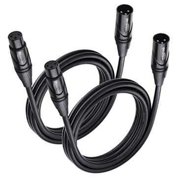 Premium 6ft XLR to XLR Microphone Cables 2-Pack