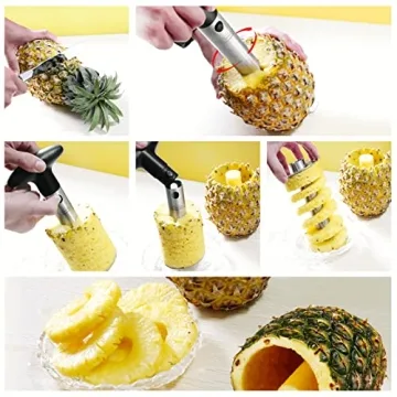 Premium Stainless Steel Pineapple Corer Slicer Tool