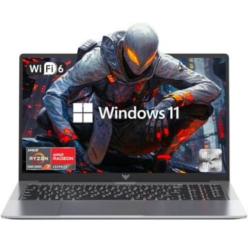 Gaming Laptop, Laptop with AMD Ryzen 7 5825U (8C/16T, Up to 4.5GHz), 16GB RAM 512GB NVMe SSD Laptop ...