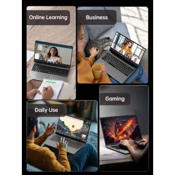 Gaming Laptop, Laptop with AMD Ryzen 7 5825U (8C/16T, Up to 4.5GHz), 16GB RAM 512GB NVMe SSD Laptop Computer, Radeon RX Vega 8 Graphics, 16.1-inch FHD Display, WiFi 6, 53Wh Battery, Backlit KB