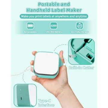 Vixic M960 Bluetooth Label Maker Portable Rechargeable Printer