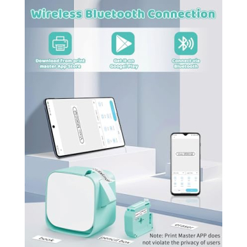 Vixic M960 Bluetooth Label Maker Portable Rechargeable Printer