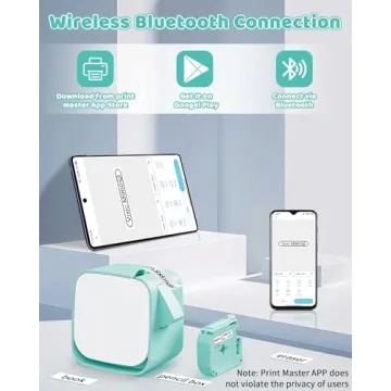 Vixic M960 Bluetooth Label Maker Portable Rechargeable Printer