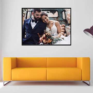 Canvas Floating Frame, Picture Wall Art Painting Frame for Finished Canvas Painting 1-1/4 Deep Picture Art Wall Decor