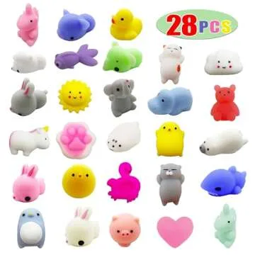 28 Valentine’s Day Gift Cards with Cute Kawaii Mochi Squishies