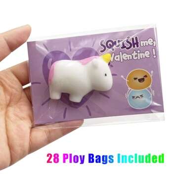 28 Valentine’s Day Gift Cards with Cute Kawaii Mochi Squishies