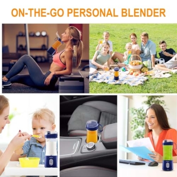 Vaeqozva Portable Blender for Smoothies on the Go