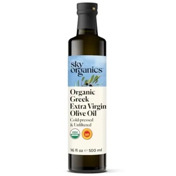 Sky Organics Organic Extra Virgin Olive Oil - Pure, Cold Pressed Culinary Excellence