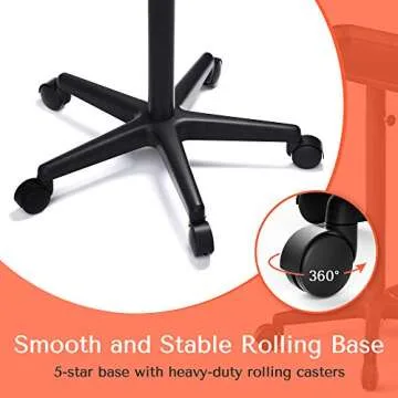 Adjustable TASALON Salon Tray on Wheels for Professionals