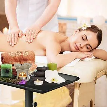 Adjustable TASALON Salon Tray on Wheels for Professionals