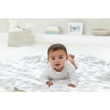 aden + anais Essentials Muslin Swaddle Blankets, Newborn Receiving Blanket for Swaddling, 100% Cotton Baby Swaddle Wrap, 2 Pack, Safari